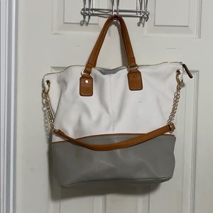 Large leather shoulder/crossbody handbag